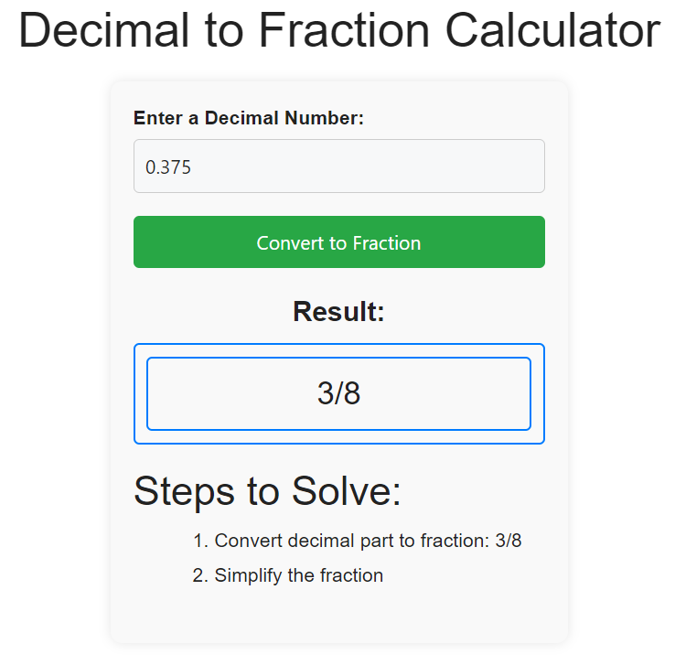 How to Change Decimals into Fractions